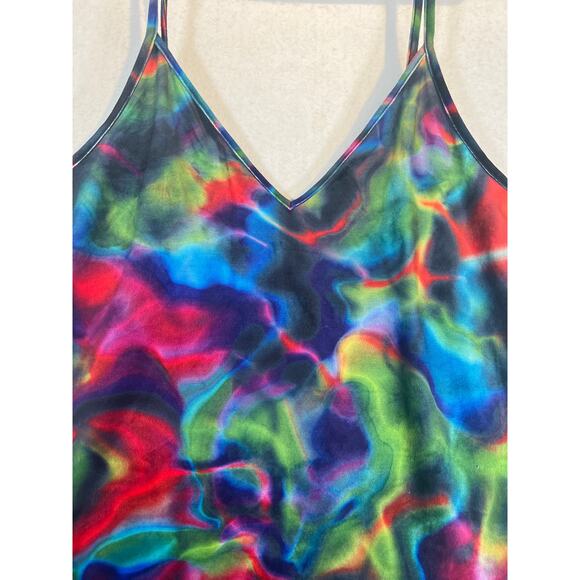 Hurley Nebula Mini-Dress Woman's Medium Multicolor Tye Dye Adjustable Straps - Picture 10 of 16